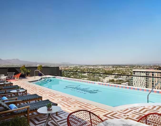 Graduate rooftop swimming pool
